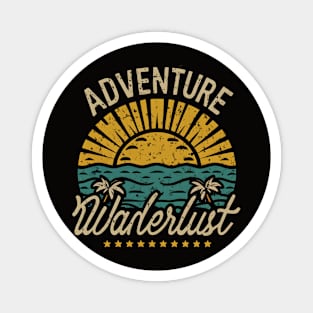 Adventure Awaits Wanderlust - Explore, Discover Magnet